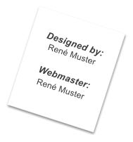Designed by: René Muster  Webmaster: René Muster